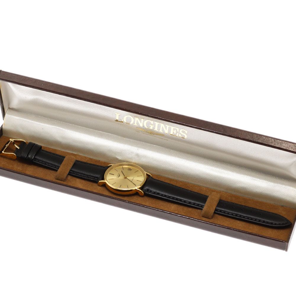 ロンジン プレザンス デイト 自動巻き メンズ 内 き_932810