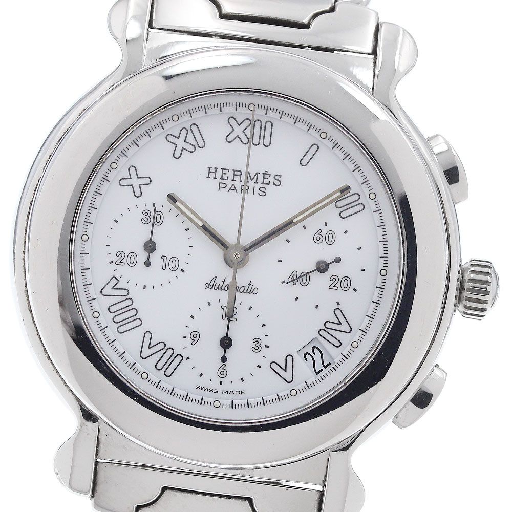 エルメス HERMES KP1 910 ケプラー クロノグラフ 自動巻き メンズ _921477