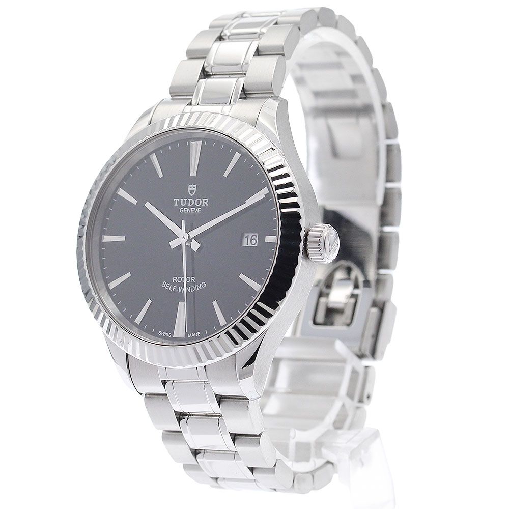  チュードル TUDOR 12510 スタイル デイト 自動巻き メンズ 保証書付き_933134 自動巻き時計 腕時計(アナログ)