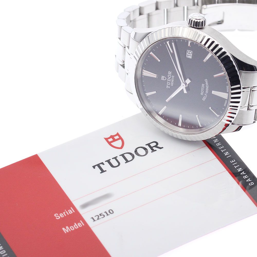 チュードル TUDOR 12510 スタイル デイト 自動巻き メンズ 保証書付き_933134