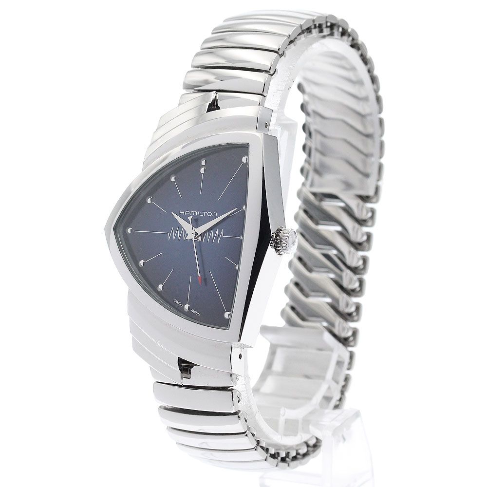 HAMILTON ベンチュラ H244112 クオーツ 腕時計 中古品 ハミルトン ベンチュラ H244112 ブラック メンズ 時計 【中古