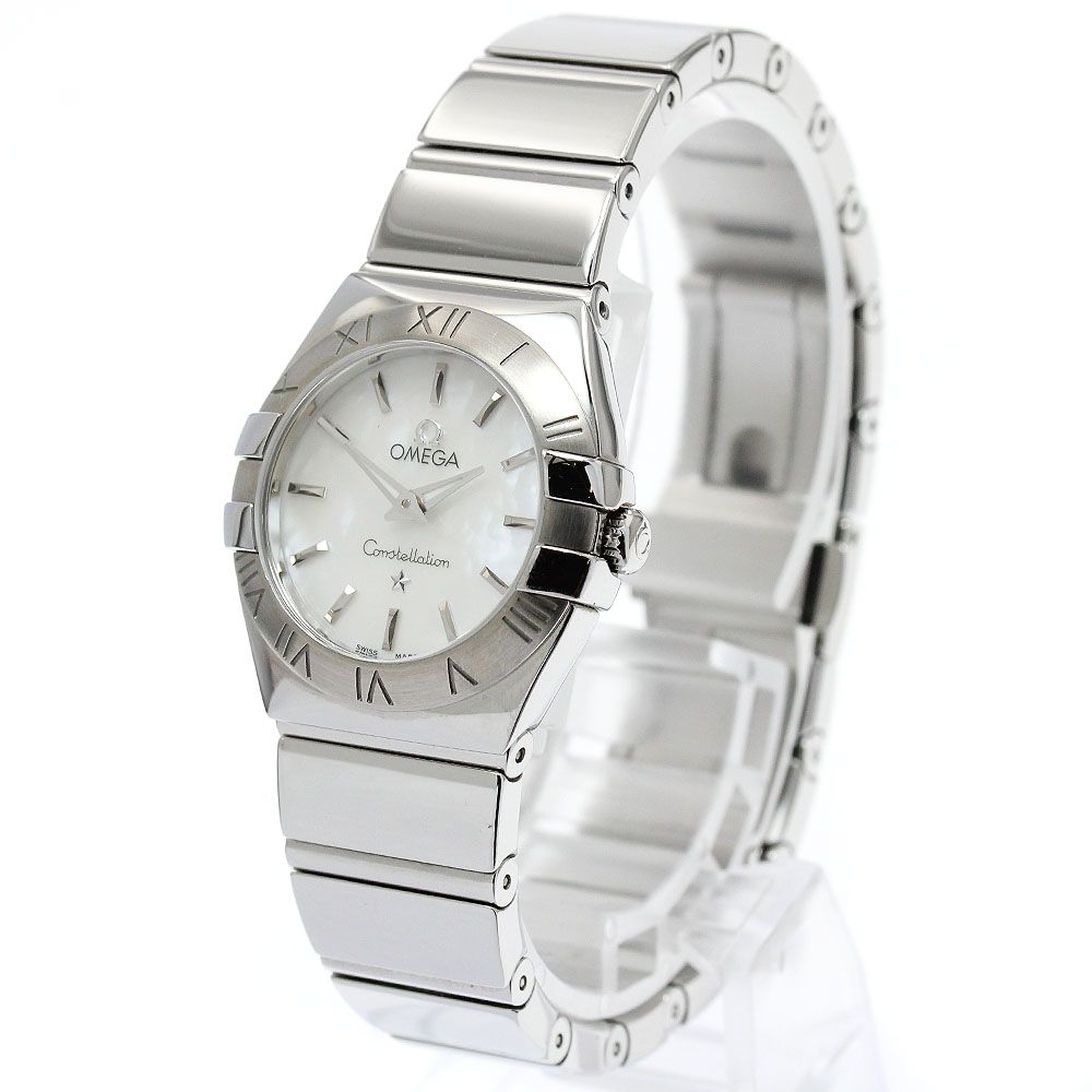 オメガ OMEGA 123 10 24 60 02 002 コンステレーション シェル文字盤 クォーツ レディース _935089