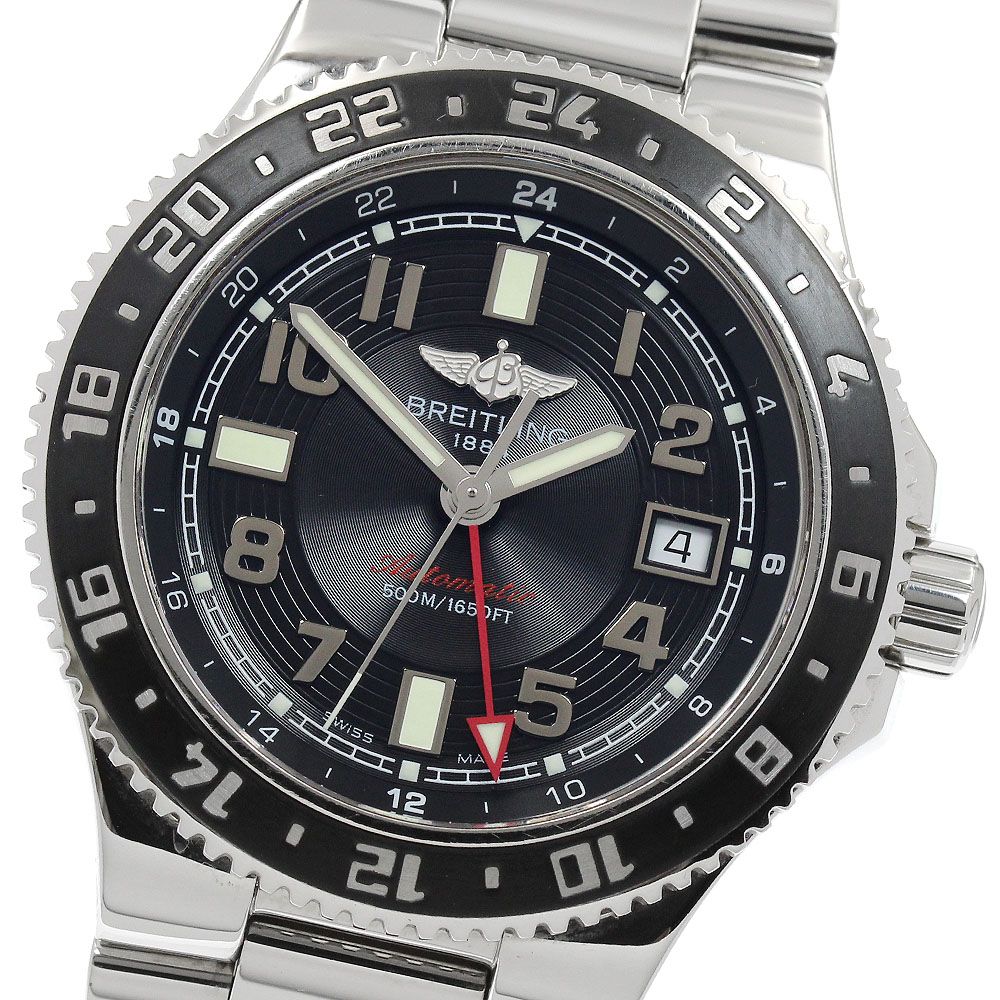 ブライトリング A 32380 スーパーオーシャン GMT デイト 自動巻き メンズ _932492