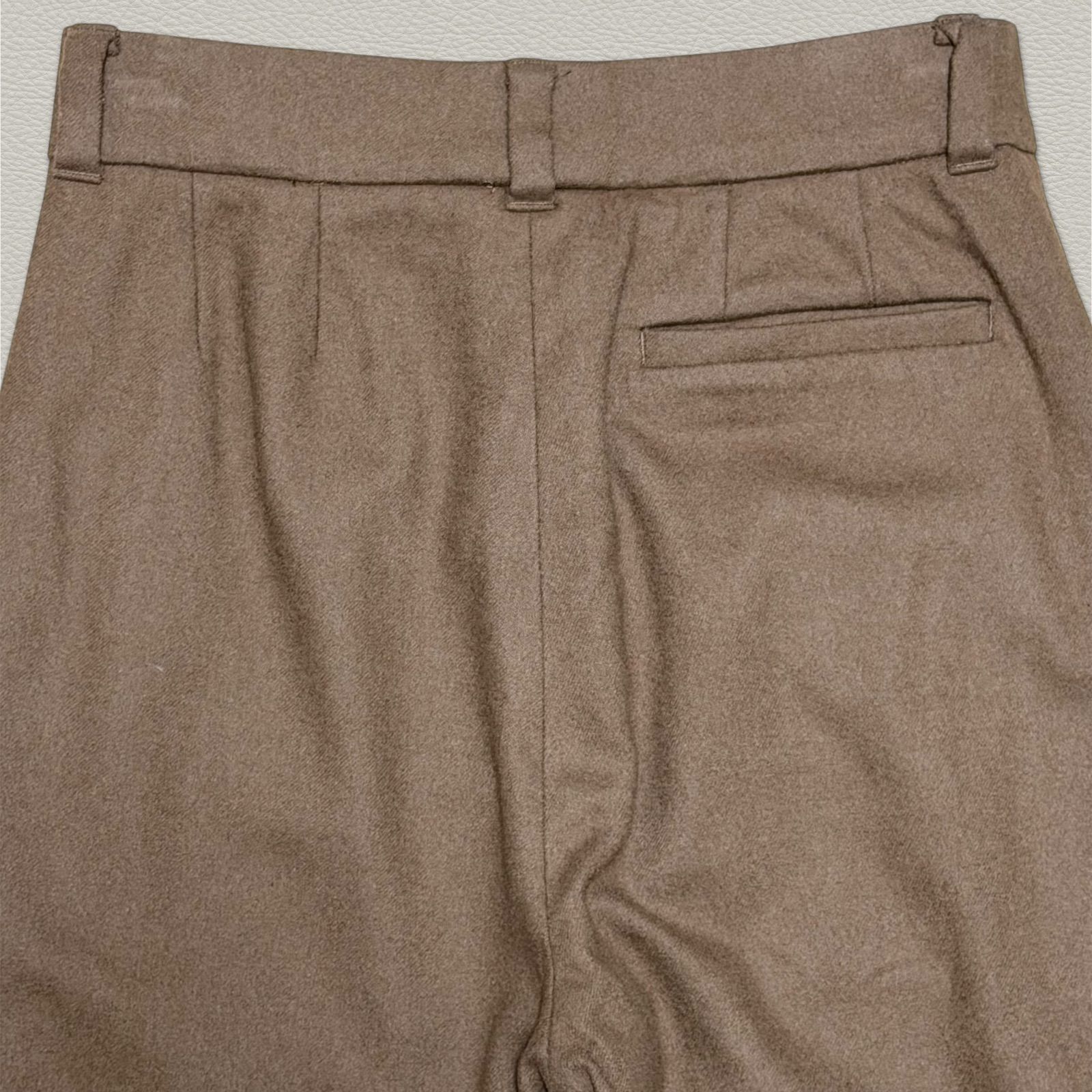  ブーツカットウールパンツ 1 マディソンブルー フ パンツ ウール ブラウン カジュアルパンツ パンツ