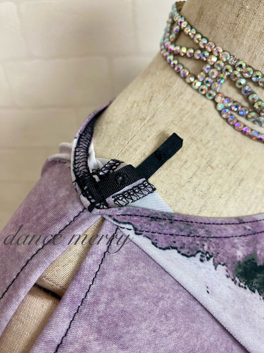 新品　社交ダンス　ドルマン　トップス　ピンク　紫　黒　ラテン　2962 新品 社交ダンス ドルマン チュニック トップス 紫 黒 パンツに 2962