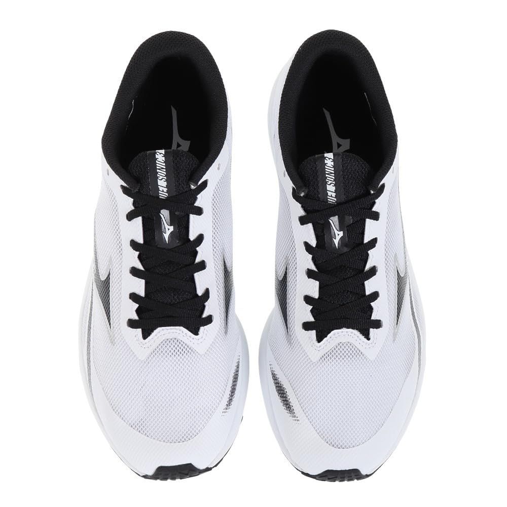 ミズノ ランニングシューズ デュエルソニック 3 ホワイト ダークグレー ブラック 25 0 cm 2 E