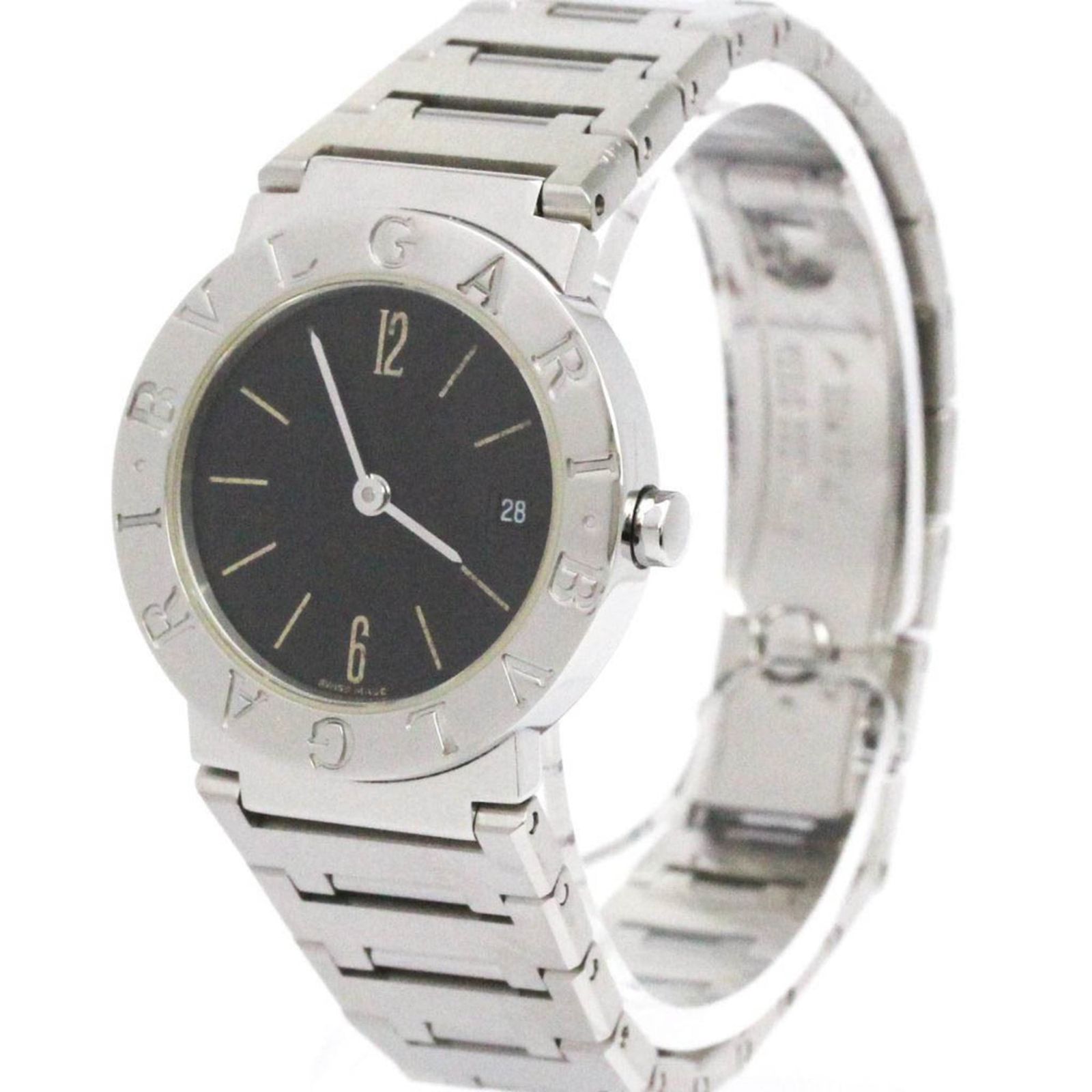 ブルガリ BVLGARI ブルガリブルガリ ステンレススチール クォーツ レディース 時計 BB 26 SS 外装仕上げ済み