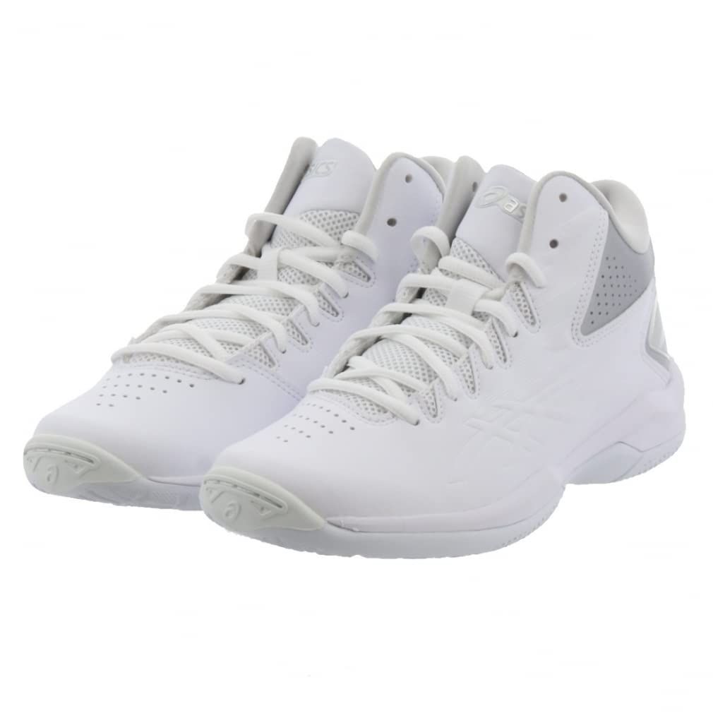 アシックス バスケットボール シューズ ゲルインプルーヴ 2 バッシュ ジュニア キッズ 子供 24 5 ホワイト シルバー Free Size