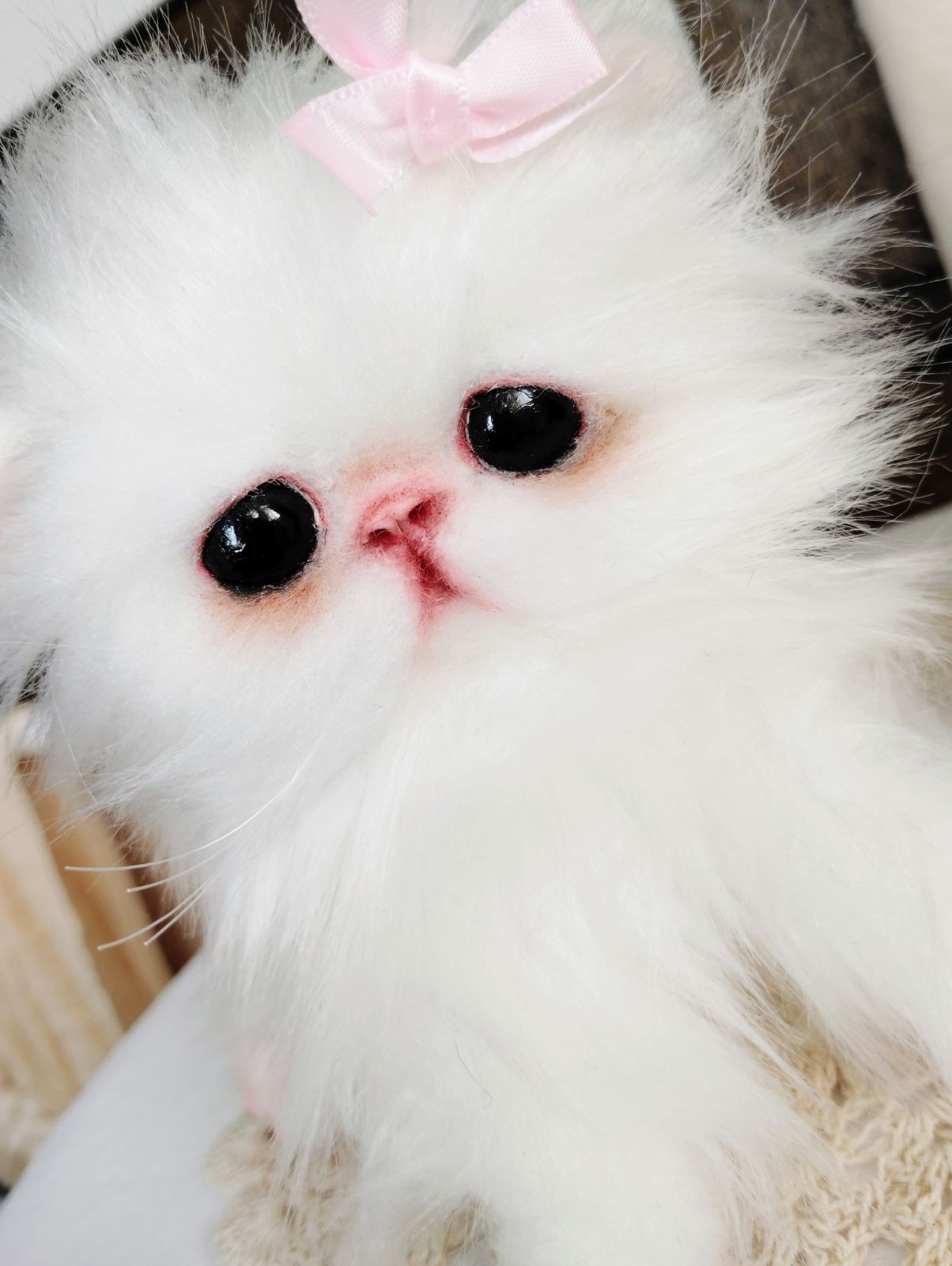 よちよちあんよ♡短足ころころボディ♡マンチカン子猫ちゃん♡アートドールぬいぐるみ ころころボディ♡よちよち短足♡マンチカン子猫ちゃん♡アートドール