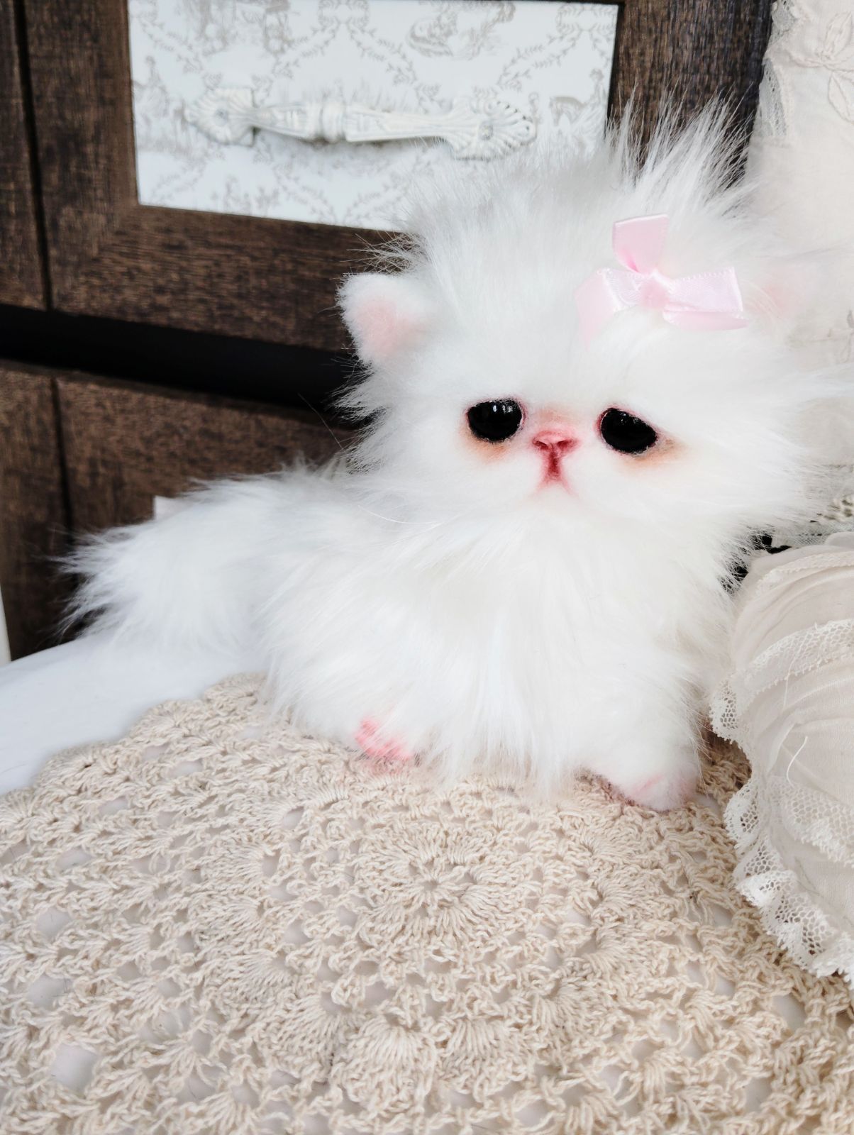 幼猫♡子猫のモアちゃん♡短足よちよちあんよ♡アートドール