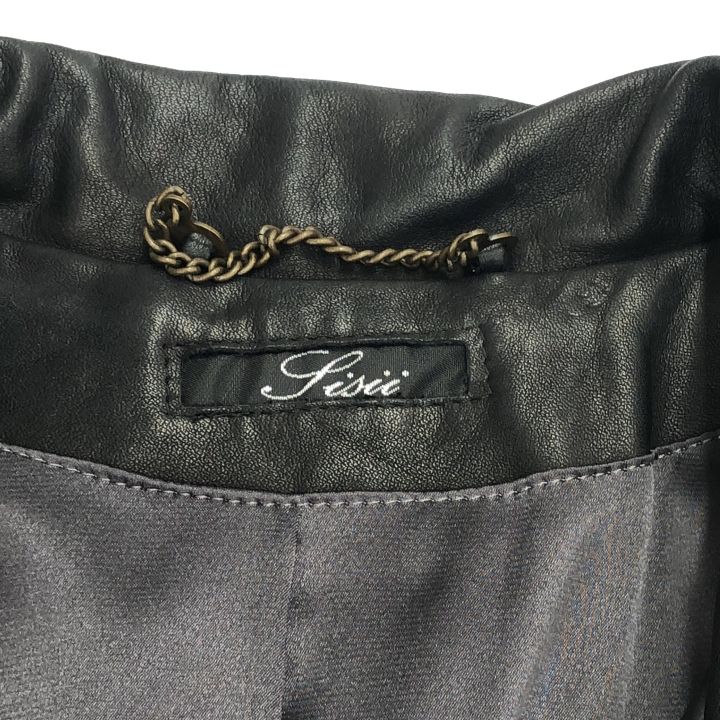 Sisii (シシ) □ ①③ カウレザーダブルライダースジャケット