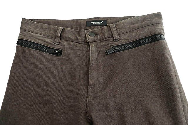 アンダーカバー UNDERCOVER 22SS 裾断ち切り デニム パンツ スリム