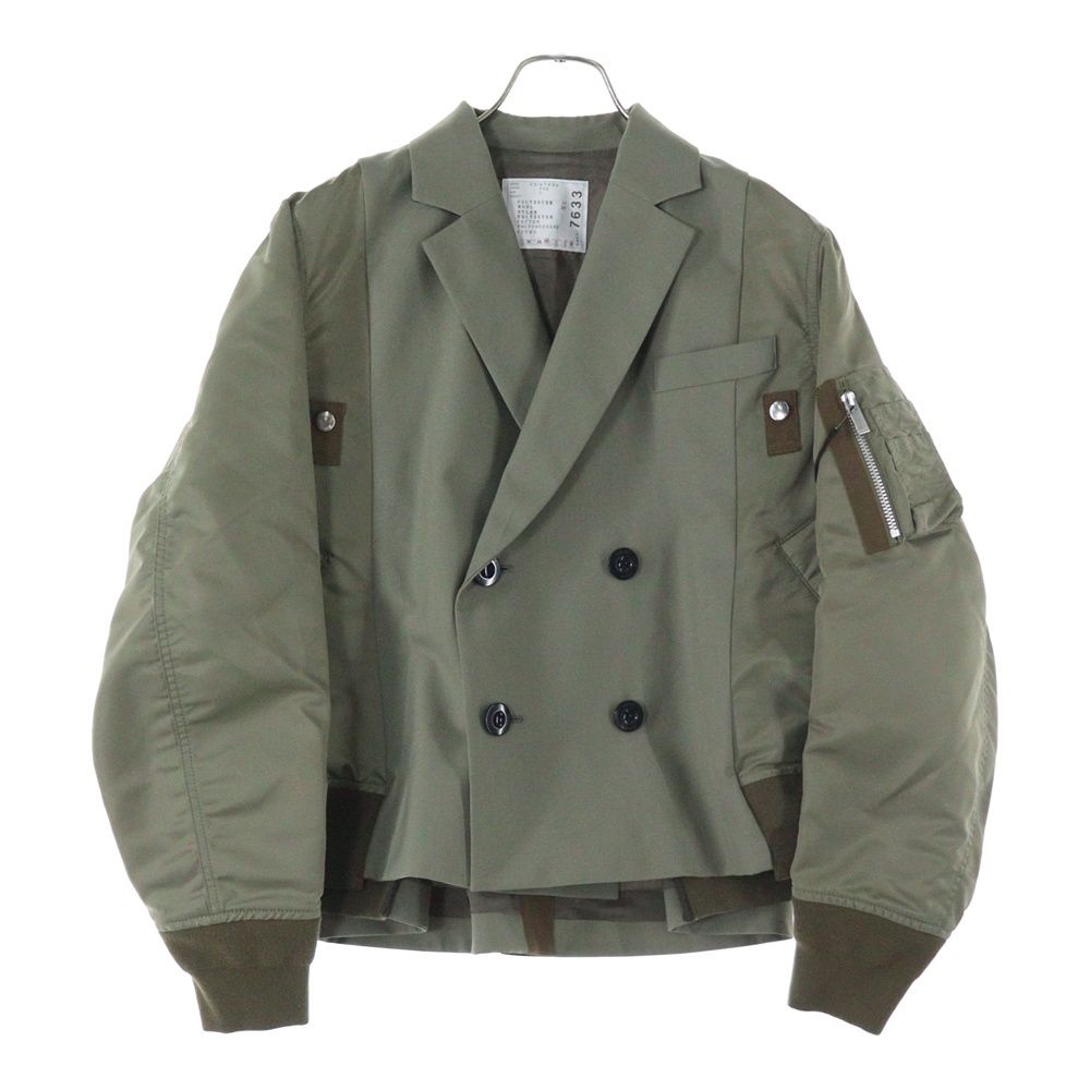 Sacai (サカイ) Suiting x Nylon Twill Jacket ダブル ナイロン ツイル