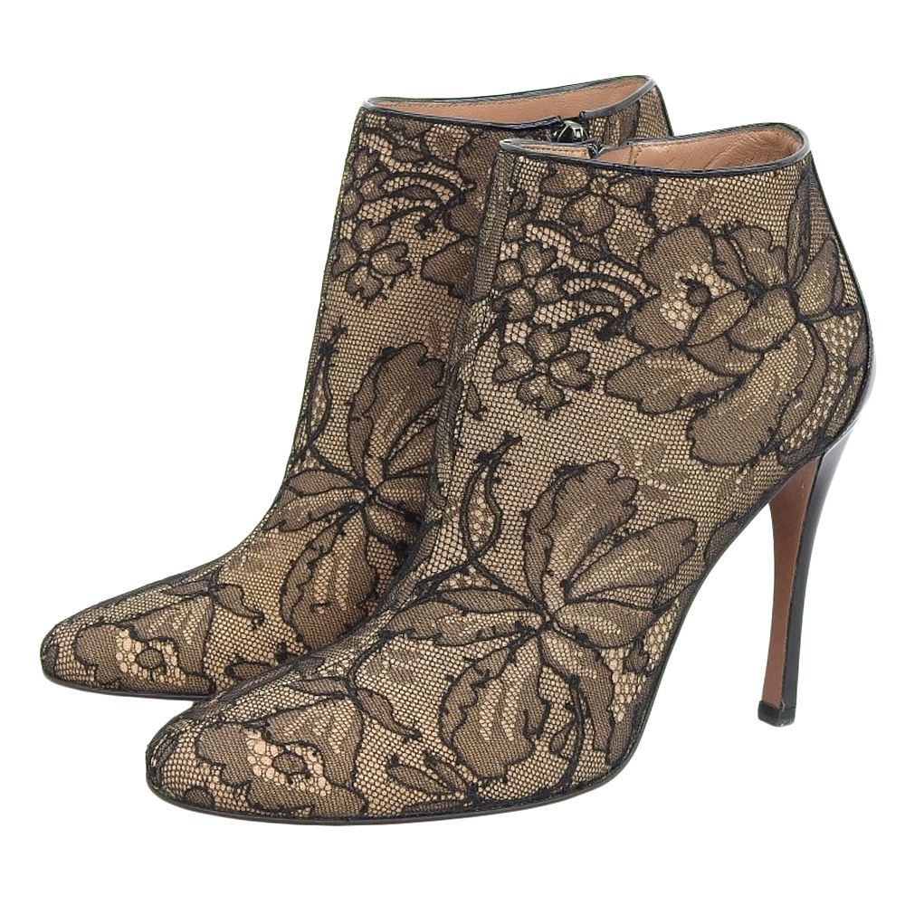 ALAIA アライア 新品同様 フラワーモチーフ レース ショートブーツ