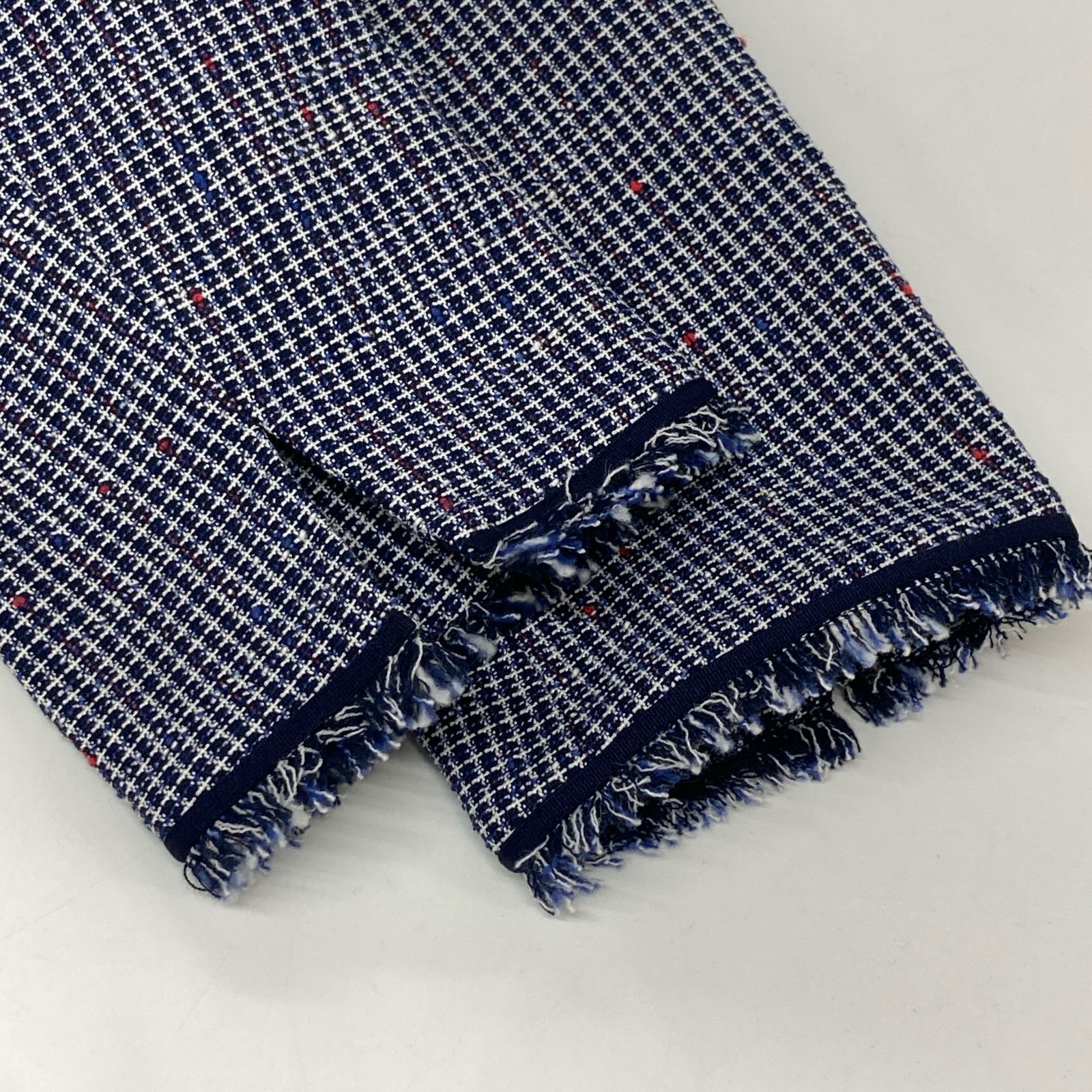 未使用品　アクアスキュータム ファンシーツィードジャケット Aquascutum アクアスキュータム ﾈｲﾋﾞｰ ﾌｧﾝｼｰﾂｨｰﾄﾞ ｼﾞｬｹｯﾄ 10 - メルカリ