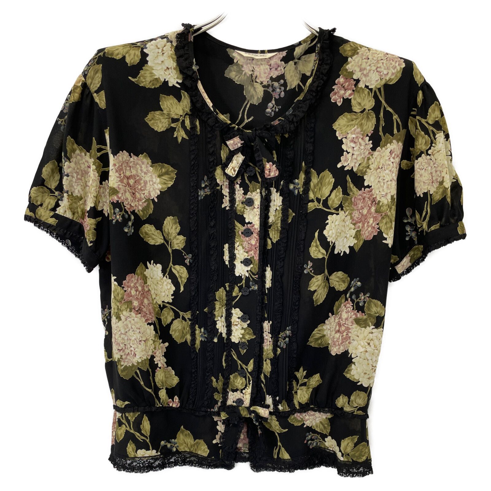 INGEBORG インゲボルグ ﾌﾞﾗｯｸ 花柄 ﾌﾞﾗｳｽ 計2点 M - メルカリ