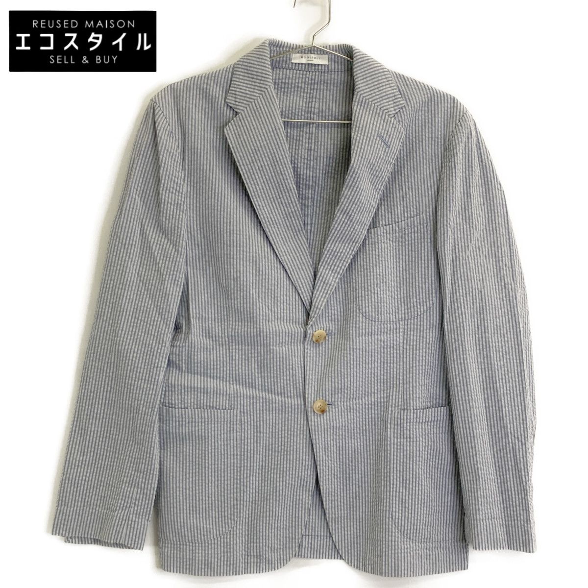 BOGLIOLI ボリオリ M1402I コットン ストライプ シアサッカー