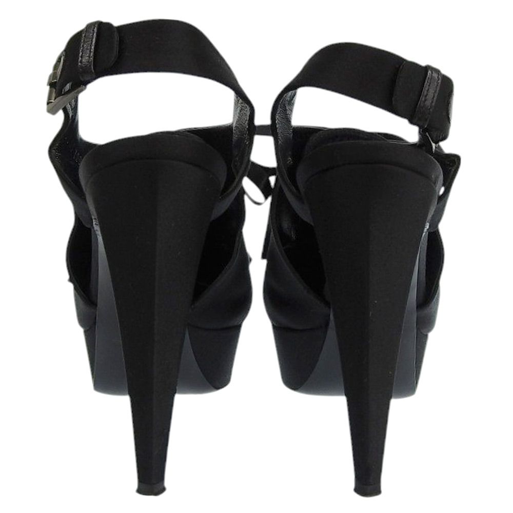 Sergio Rossi セルジオロッシ 美品 サテン レースアップ ヒール