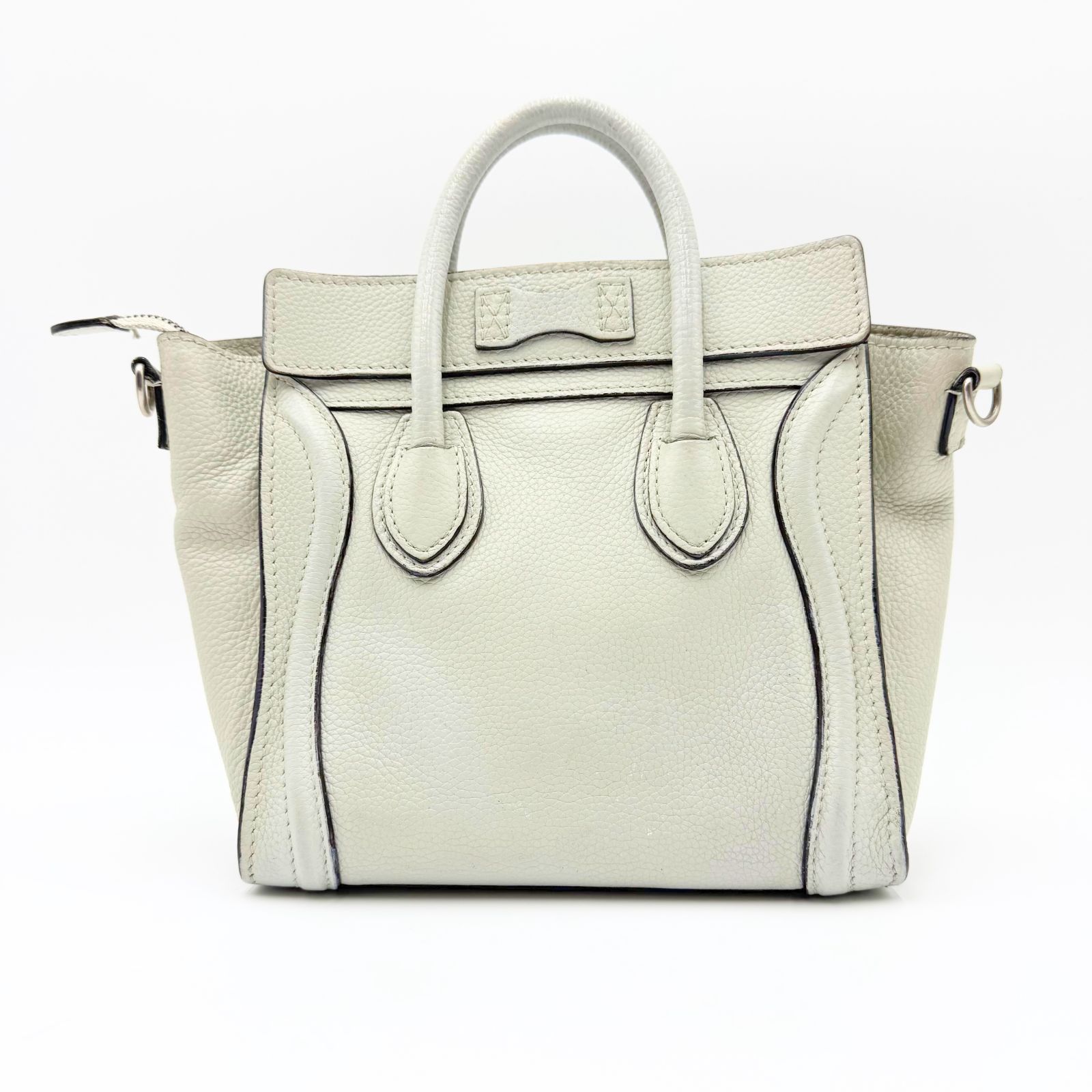CELINE セリーヌ ラゲージ ナノ ショッパー ハンドバッグ ショルダー 