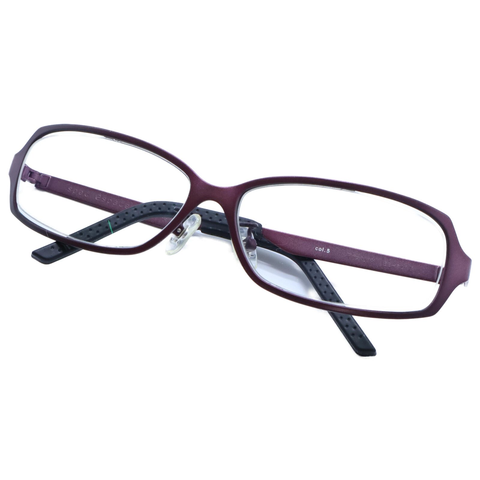 spec espace スペックエスパス　チタンフレームメガネ ES-6031 spec espace スペックエスパス ES-6013 度入りレンズ TITANIUM メガネ