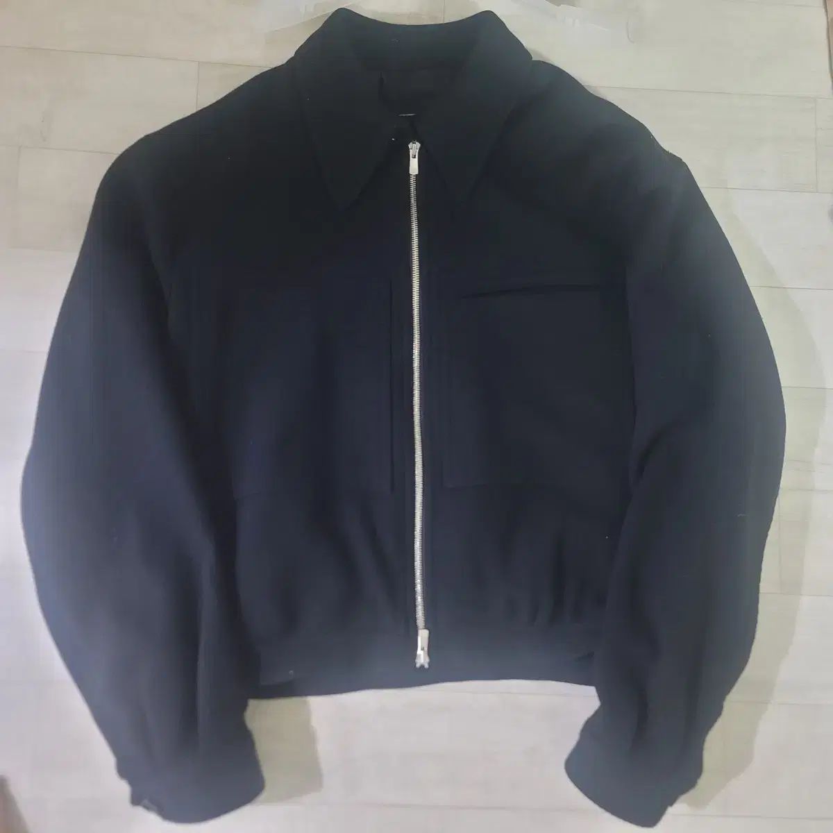 HALEINE９ アレンヌ 3 D ウール ショート ジャケット 2 サイズ