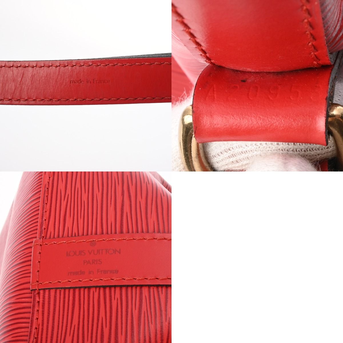 ルイヴィトン エピ プチノエ カステリアンレッド M44107 レディース