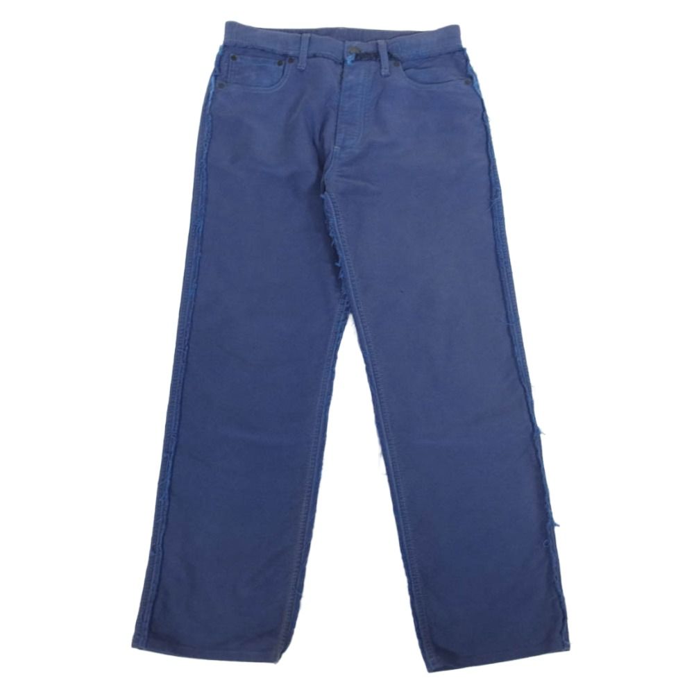 MAISON メゾンマルジェラ 23 SS S 76543 モールスキン トラウザー パンツ ブルー系 33