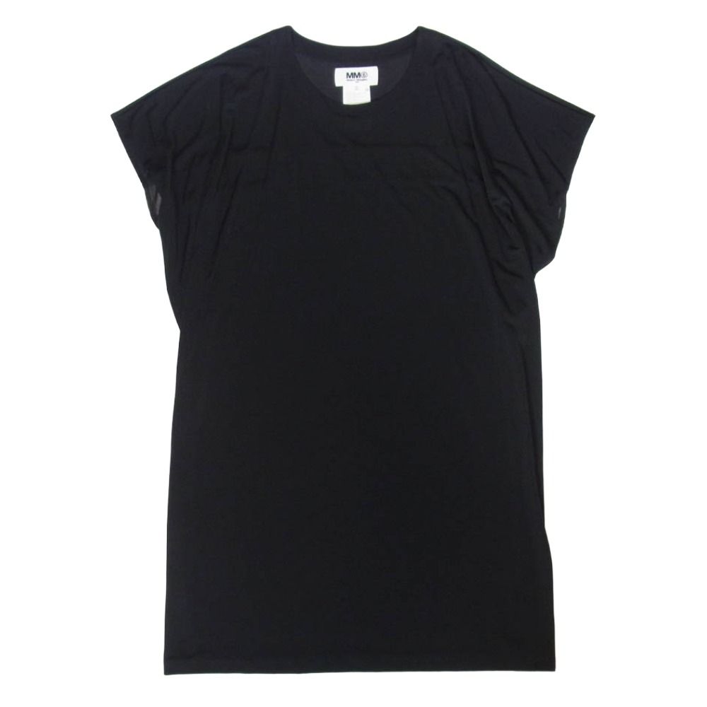 MAISON メゾンマルジェラ 17 SS MM 6 エムエムシックス フレンチスリーブ ワンピース ブラック系 1