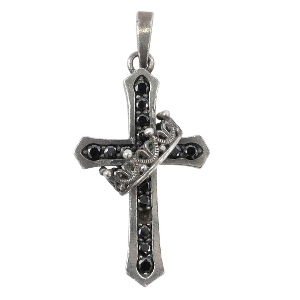 ジャスティンデイビス　クロスウィズクラウンペンダントトップ 定価71000円 Justin Davis ジャスティンデイビス CROSS with CROWN クロス クラウン