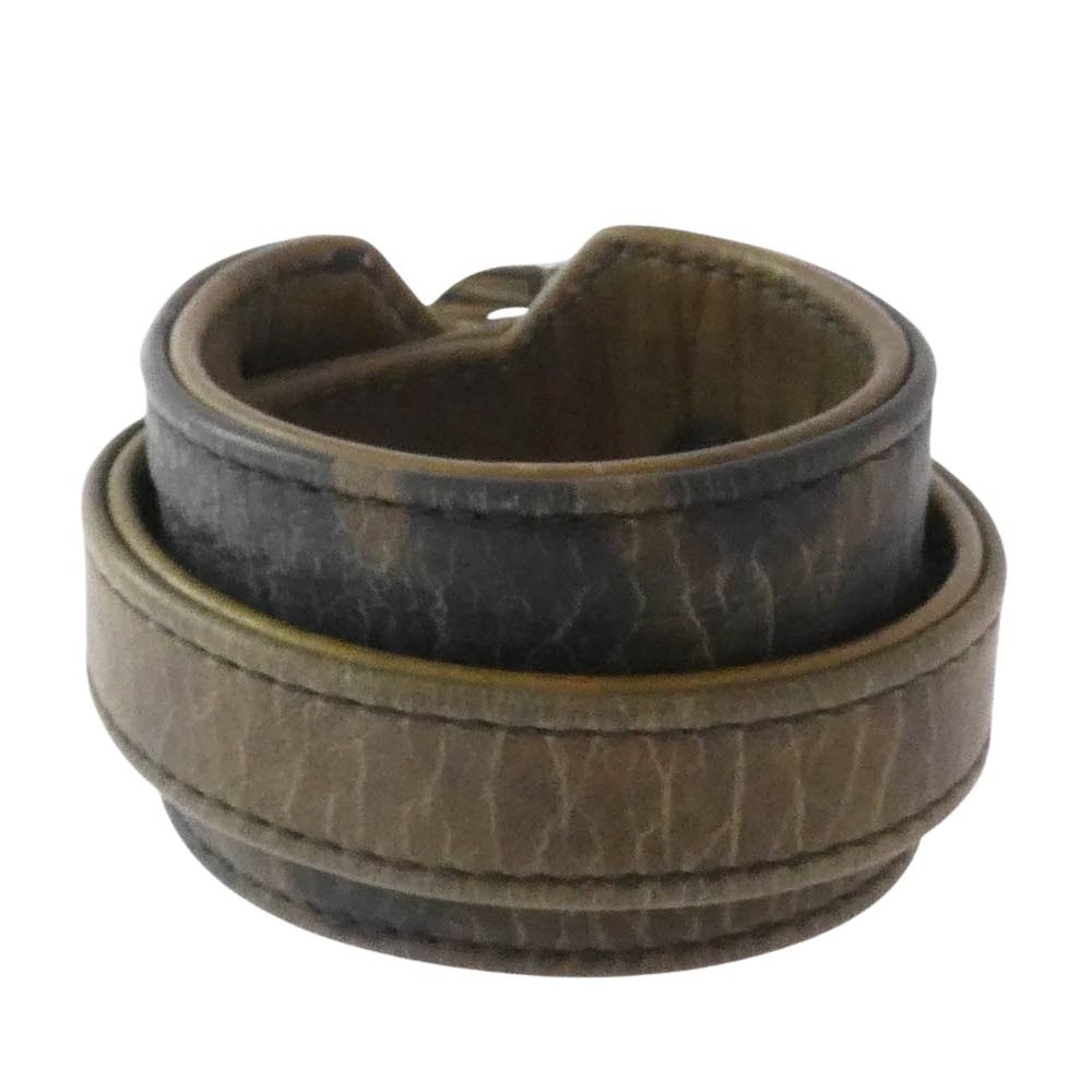 CHROME HEARTS クロムハーツ 原本無 RR TINY BUCKLE CAMO ロックンロール レザー ガンスリンガー ブレスレット カモフラ カーキ系