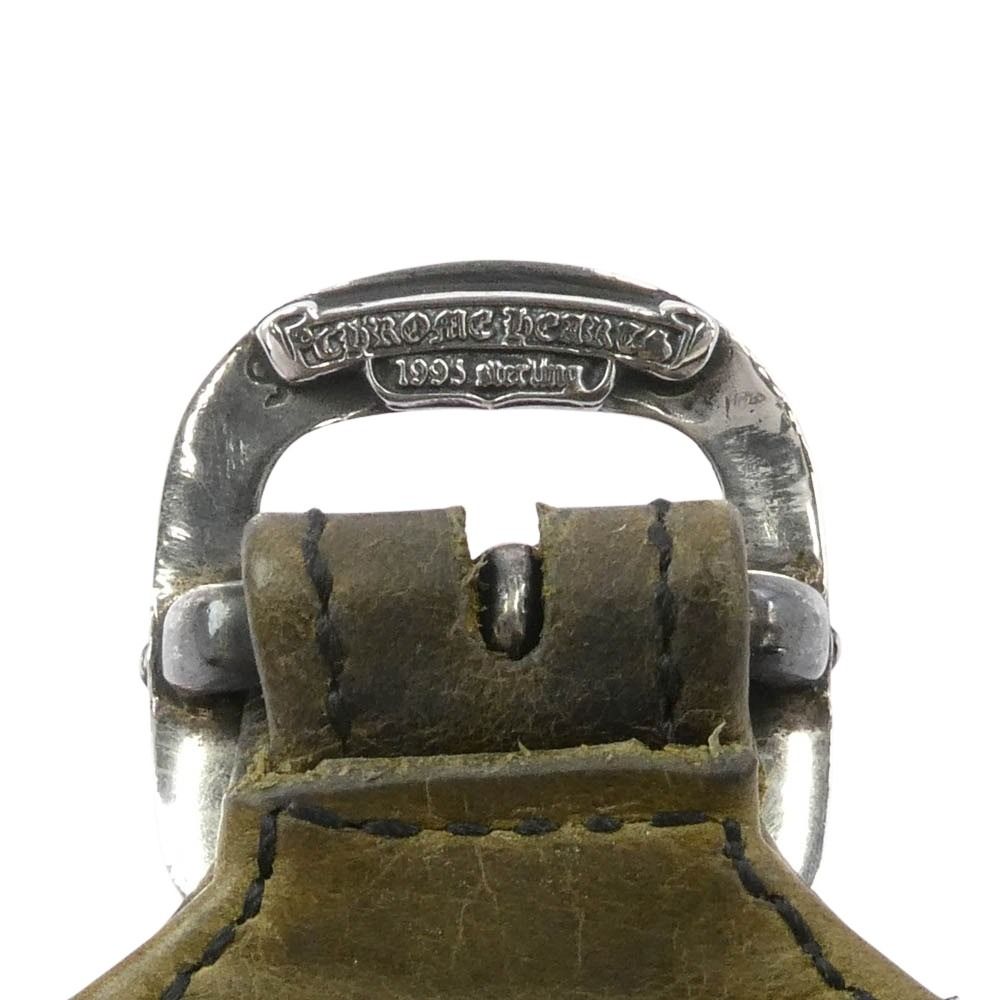  CHROME HEARTS クロムハーツ 原本無 RR TINY BUCKLE CAMO ロックンロール レザー ガンスリンガー ブレスレット カモフラ カーキ系 ブレスレット アクセサリー