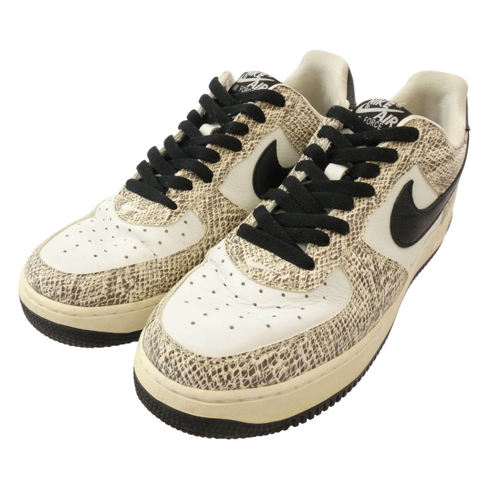 NIKE ナイキ 845053 104 AIR FORCE 1 LOW RETRO COCOA SNAKE エアフォース スネイク ベージュ系 ブラウン系 27 cm ロンT 男性向け