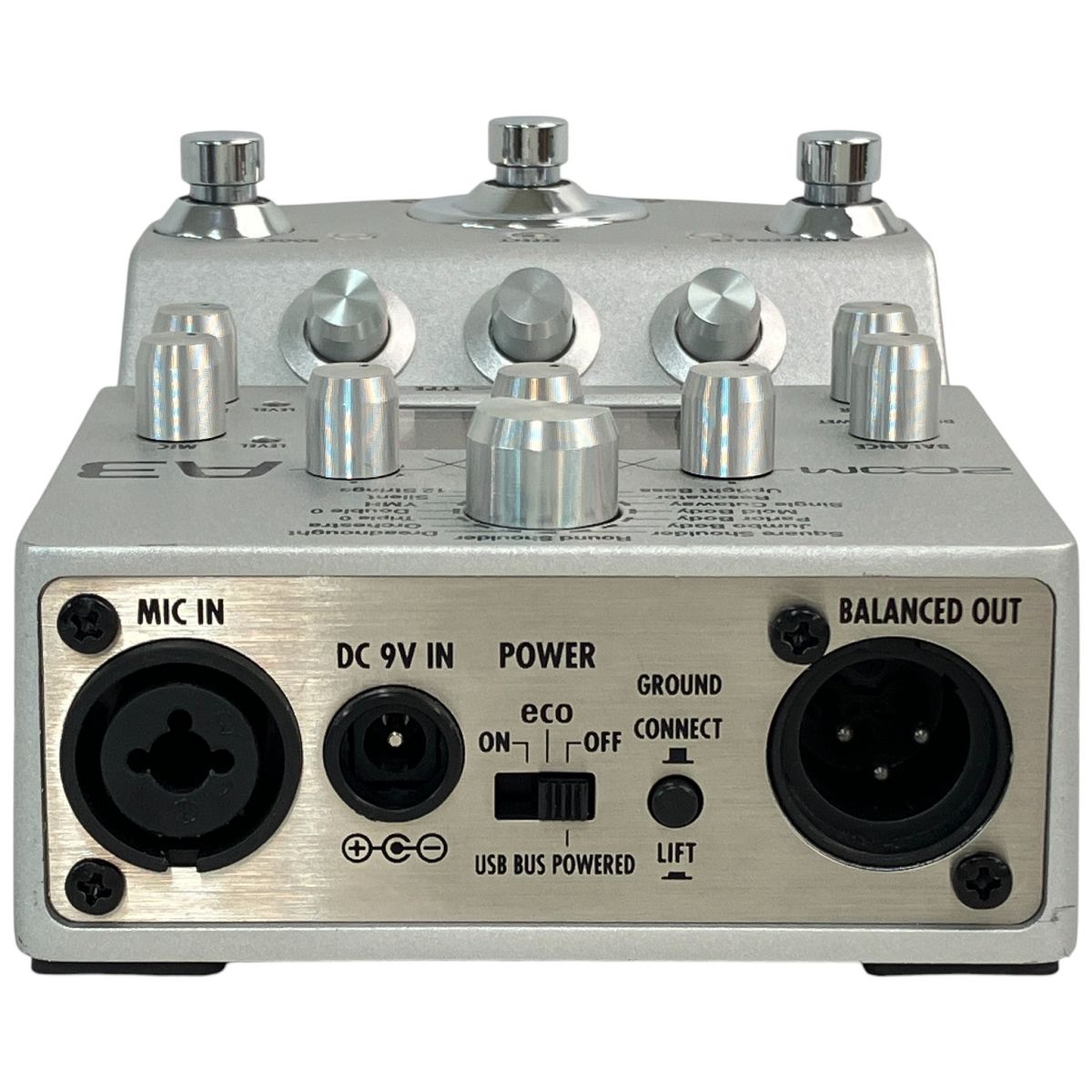 ZOOM A3 アコースティックギター用プリアンプ 音響機材 エフェクター