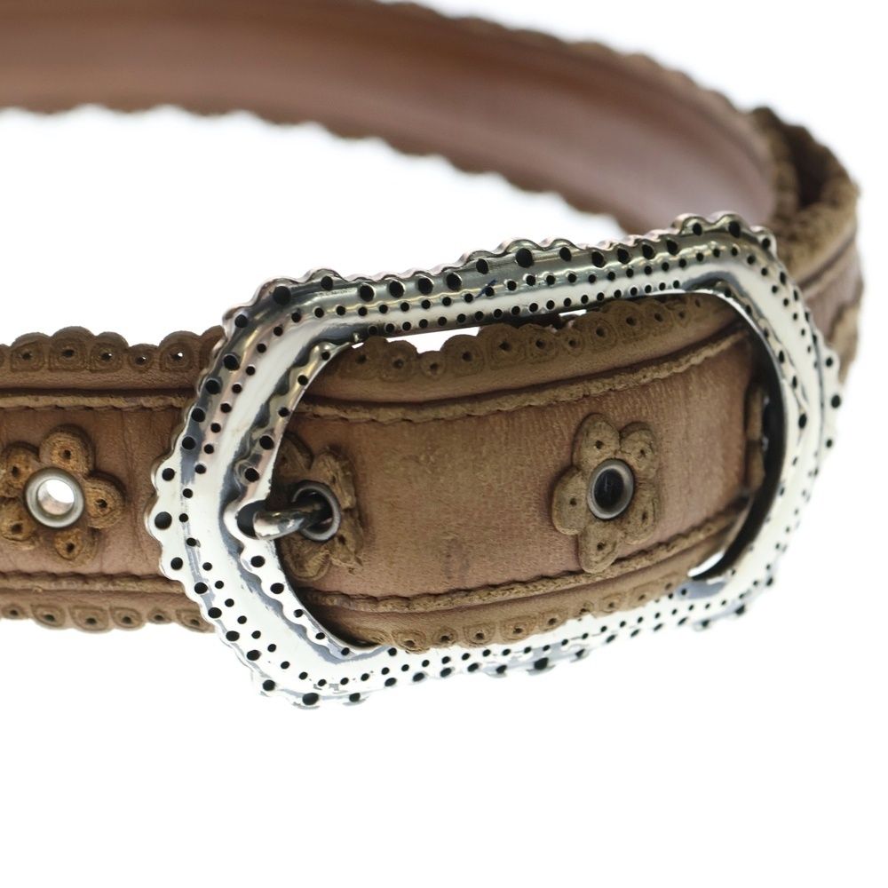 Bottega Veneta ボッテガヴェネタ ブラウンレザー ベルト ○ ボッテガ