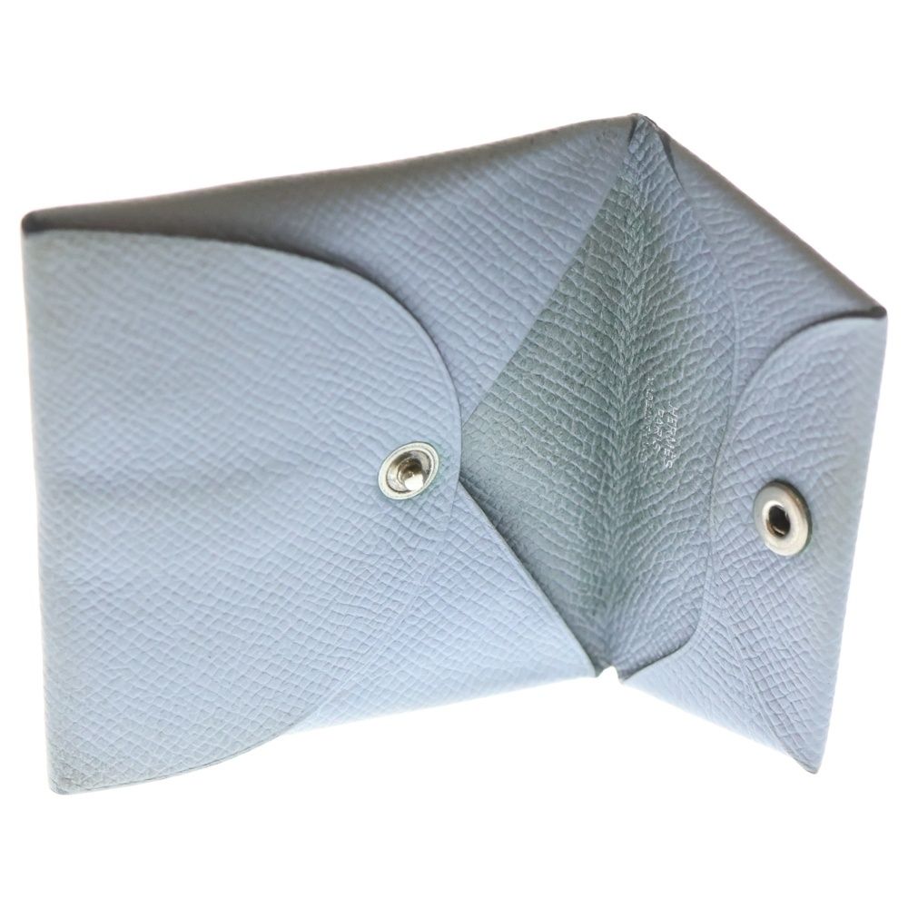  HERMES エルメス バスティア コインケース 小物入れ スモーキーブルー エプソン O刻 コインケース 小銭入れ 小物