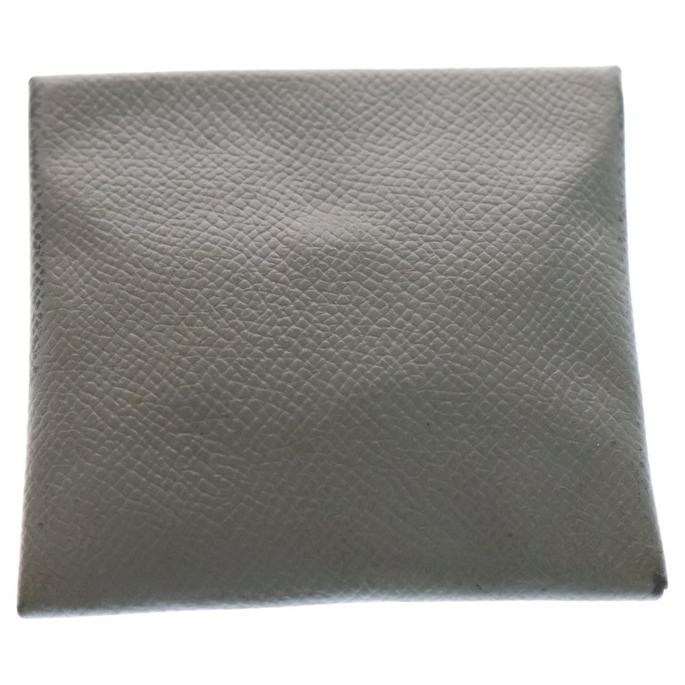 HERMES エルメス バスティア コインケース 小物入れ スモーキーブルー エプソン O刻