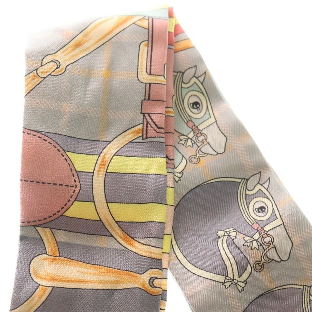 HERMES エルメス ツイリー タッタソール シルクスカーフ マルチカラー