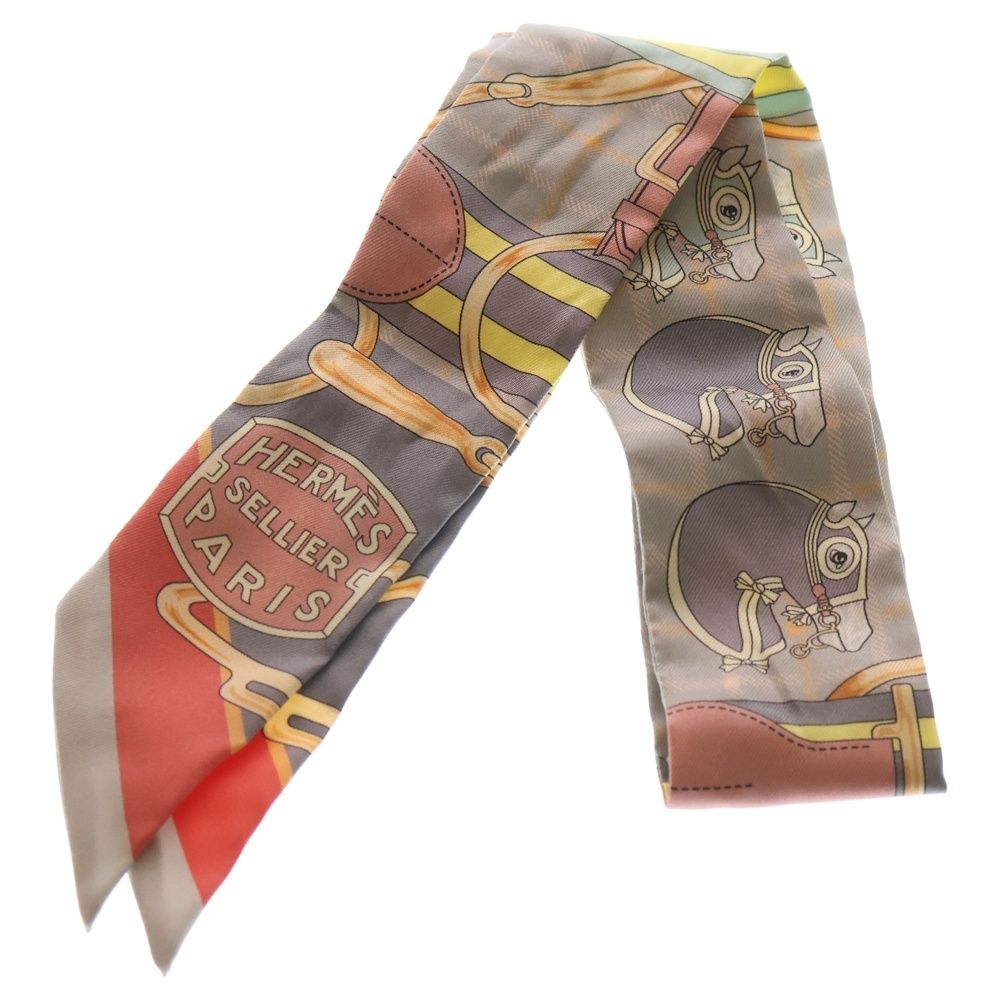 HERMES エルメス ツイリー タッタソール シルクスカーフ マルチカラー