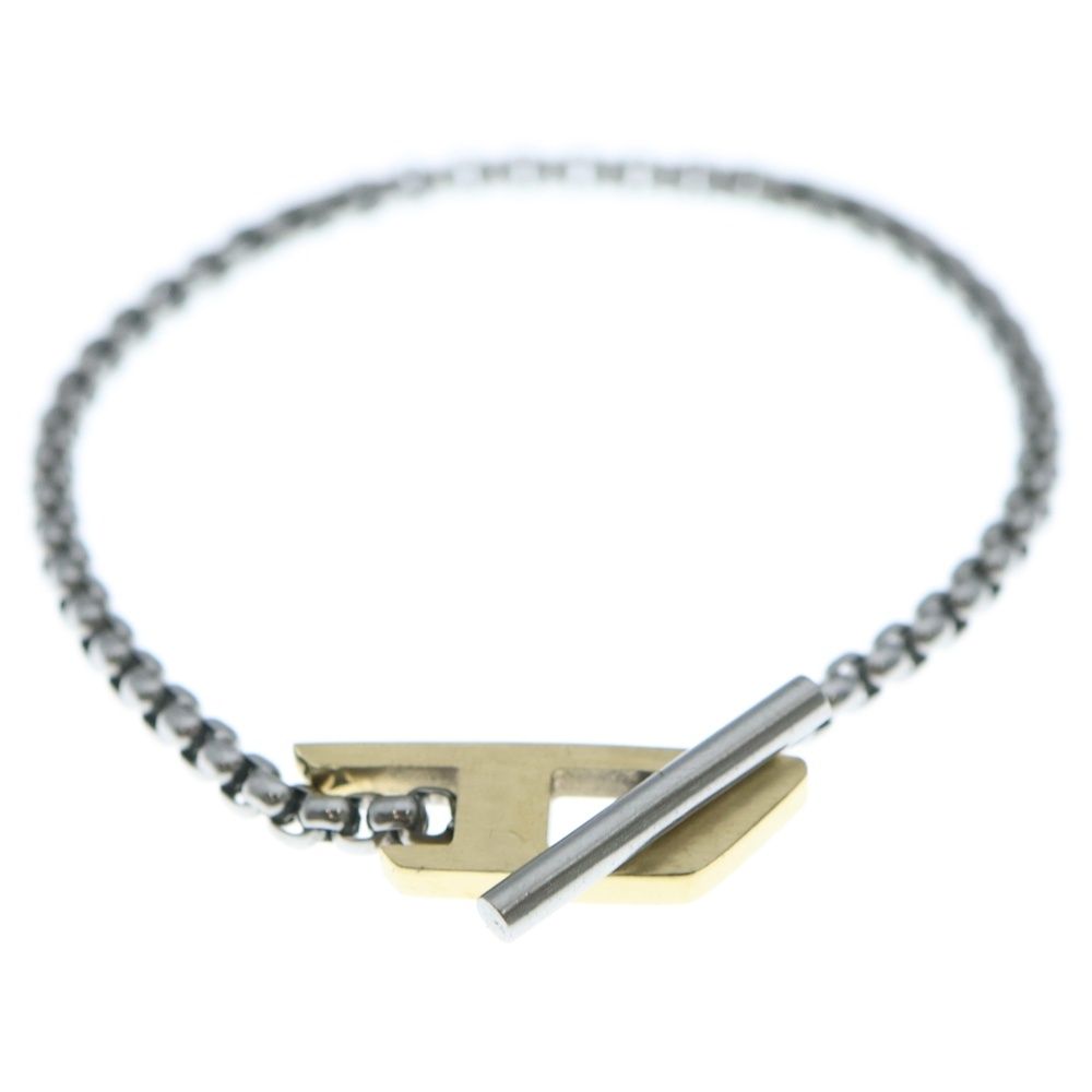 DIESEL (ディーゼル) Dロゴチェーンブレスレット DX137700DJW シルバー