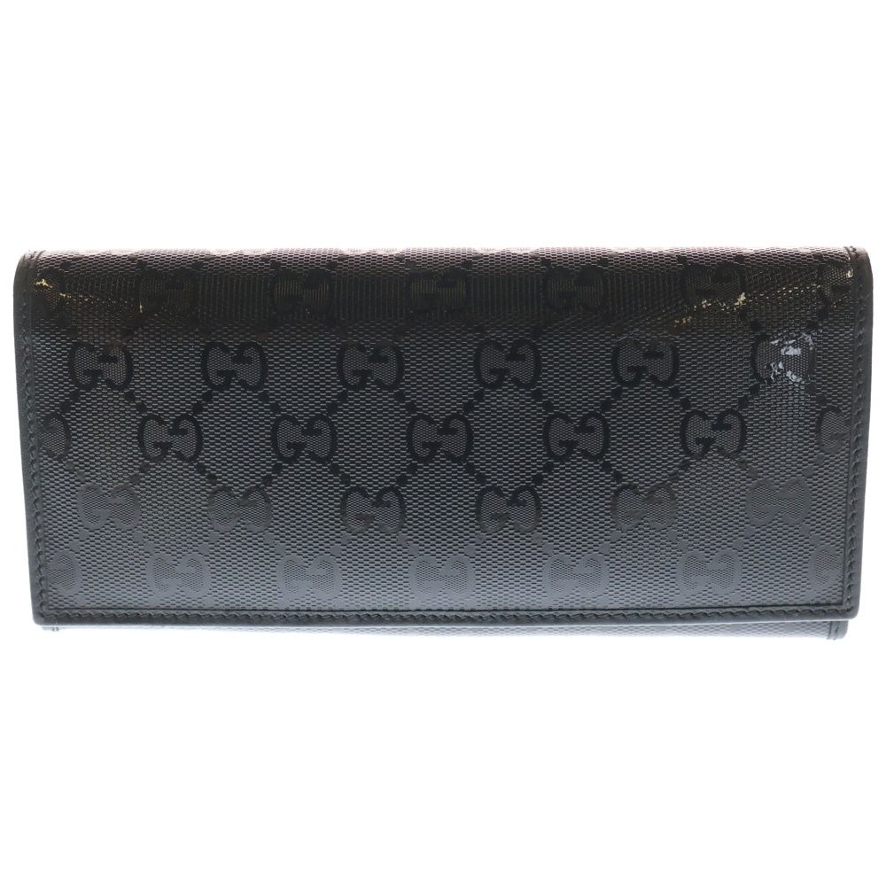 Gucci 長財布 黒 PVC GGインプリメ ラウンドファスナー 【公式通販】