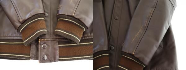 シュプリーム SUPREME 05AW Wing Foot Leather Varsity Jacket