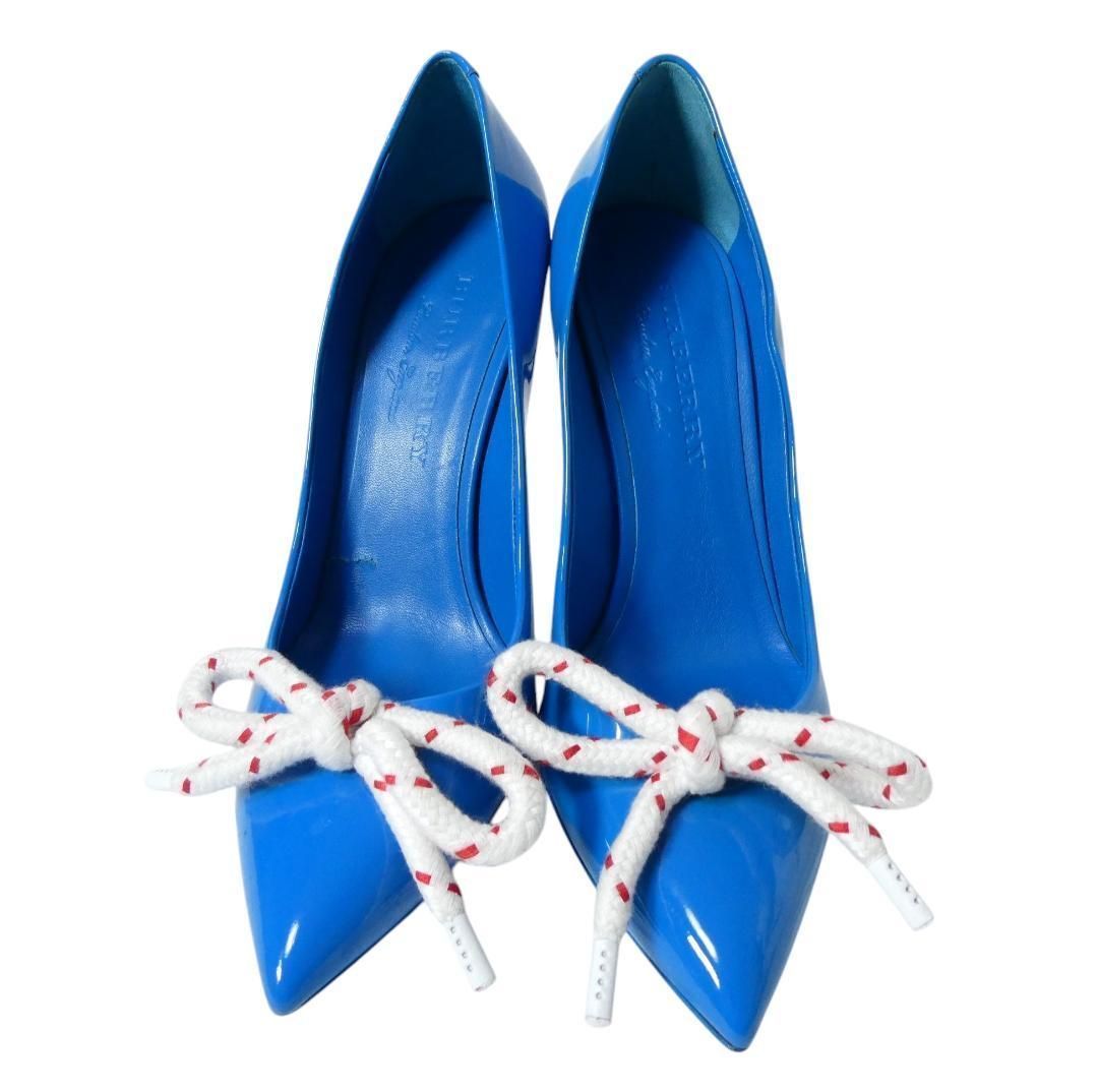 極美品 BURBERRY LONDON ENGLAND バーバリー サイズ39 約25 エナメル