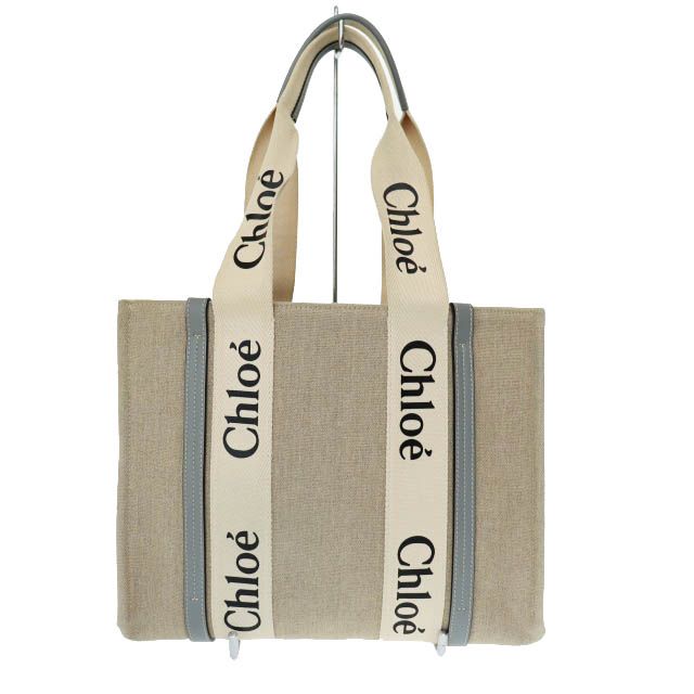 【中古】クロエ CHLOE WOODY ウッディ ミディアム トート バッグ ベージュ ☆AA★▲■251122 レディース クロエ CHLOE WOODY ウッディ ミディアム トート バッグ ベージュ