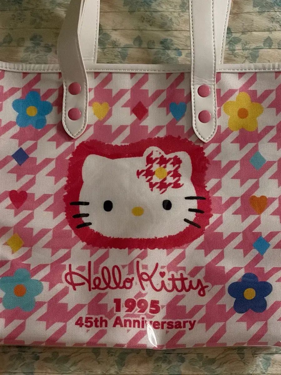ハローキティ 45周年 カオハナ クリア ビニール トートバッグ - メルカリ