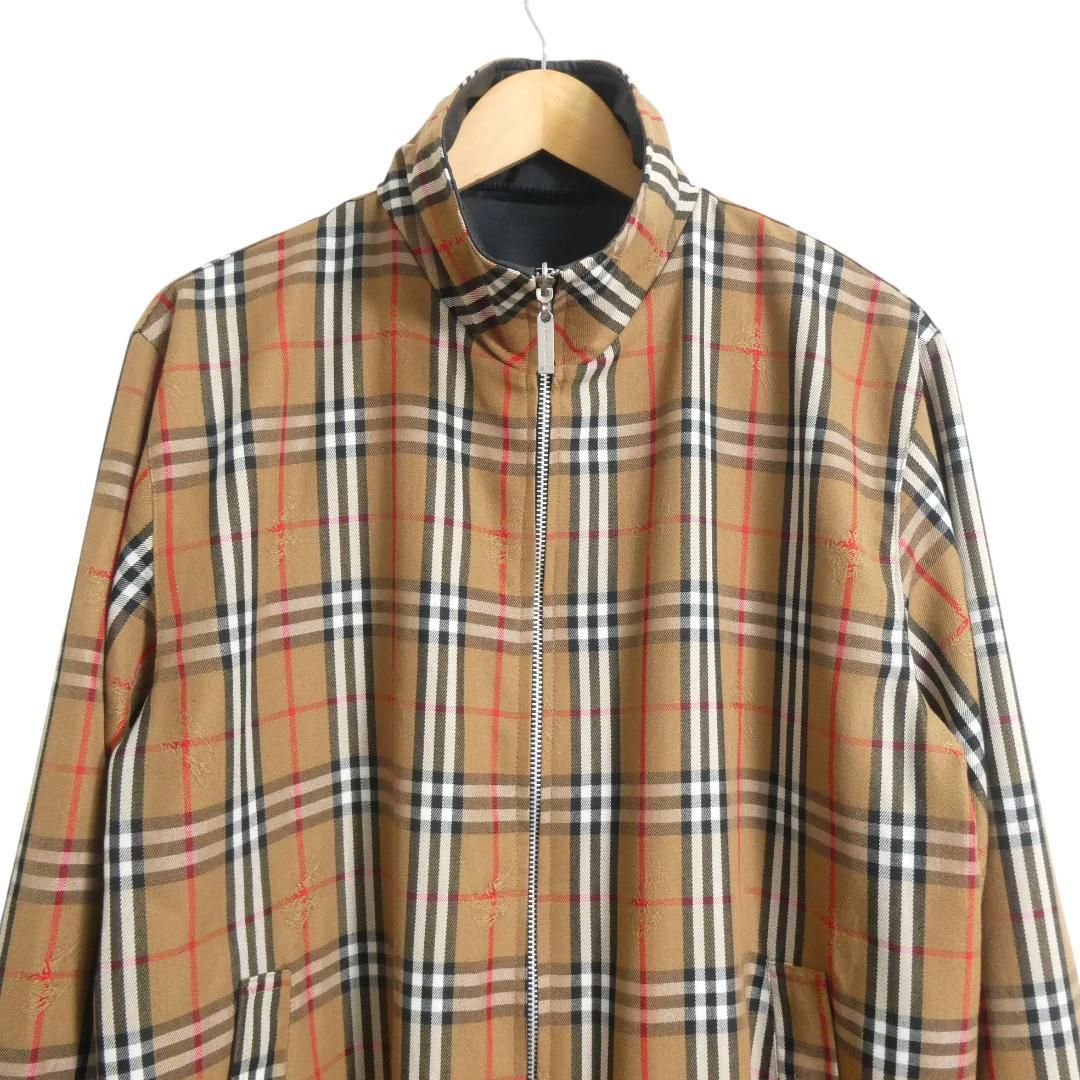 バーバリー　マウンテンパーカー　ジャケット　チェック　フード　金ボタン　2way Burberry's バーバリーズ サイズXXL ノバチェック コットン 2WAY