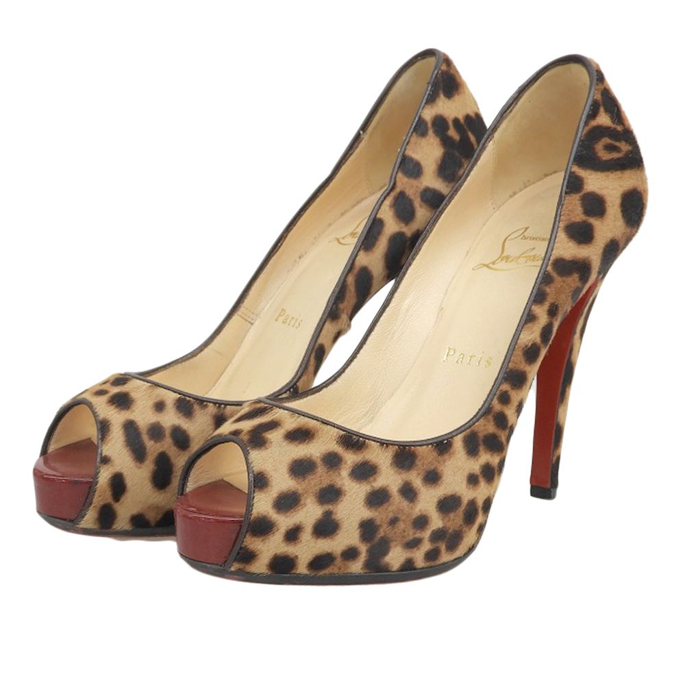 Christian Louboutin クリスチャンルブタン レオパード ハラコ 