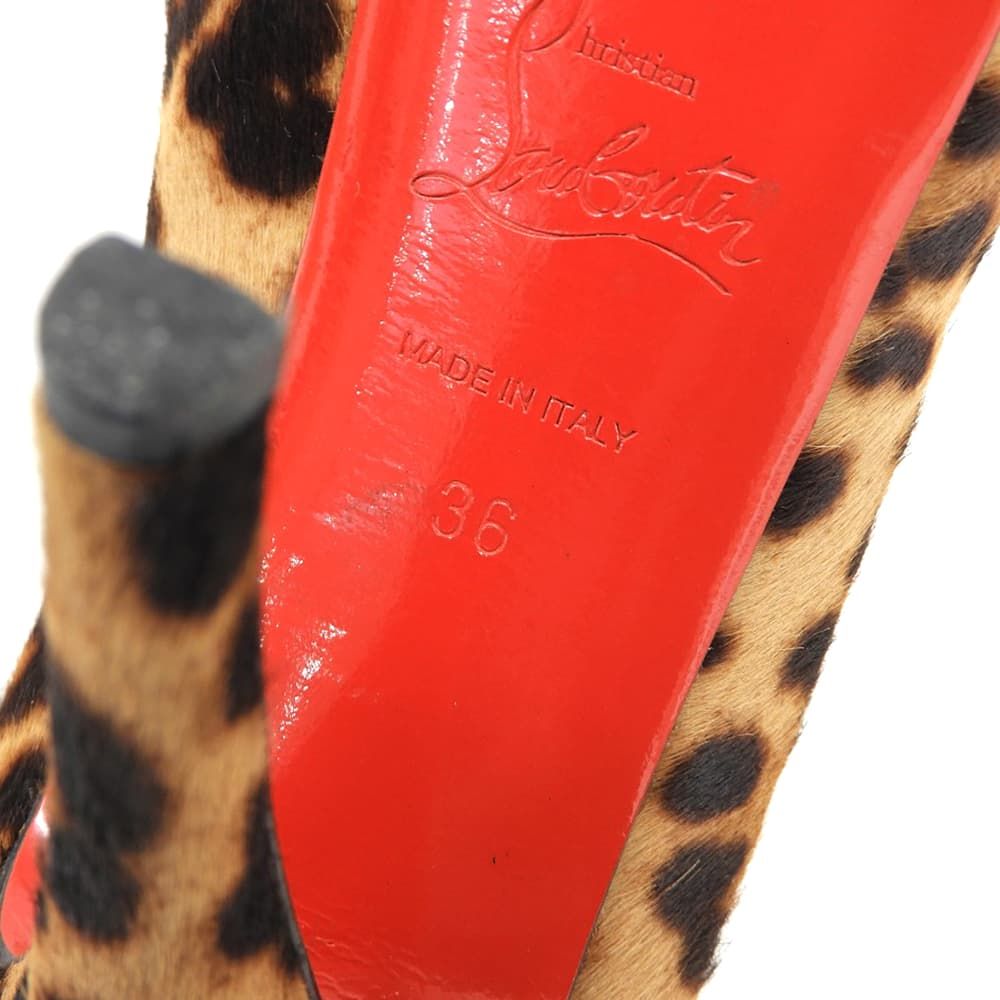 Christian Louboutin クリスチャンルブタン レオパード ハラコ 