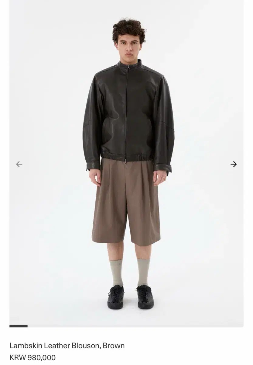 アモーメント 25 fw ラムスキン リーダー ブルゾン sサイズ