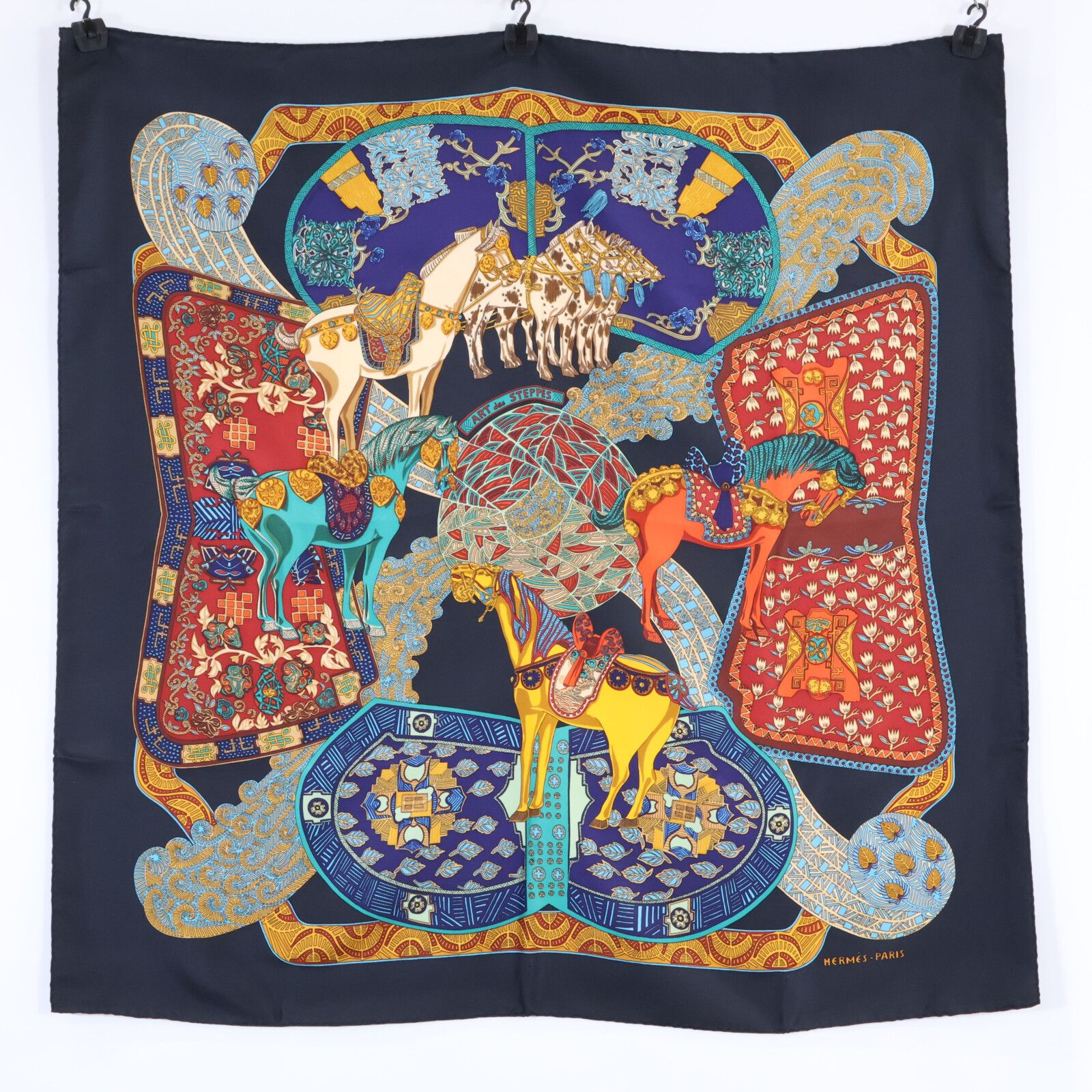 HERMES エルメス 【新品同様】ART des STEPPES ステップ美術 シルク