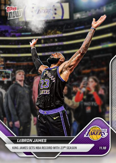LeBron James / レブロン・ジェームズ 2025-26 NBA Topps NOW Card #58